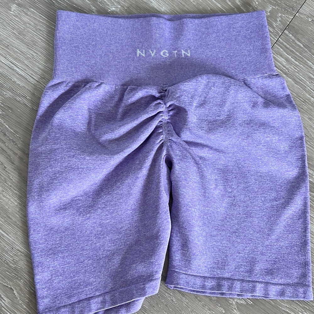 NVGTN scrunch shorts purple